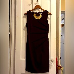 Calvin Klein plum dress